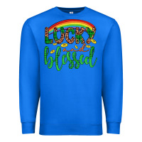 True Royal Western St. Patrick's Rainbow Lucky And Blessed Premium Sweatshirt - Artiststas