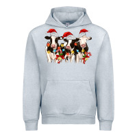 Heather Grey christmas three cows Urban Hoodie - MaliasSmallBusiness