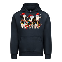 Navy christmas three cows Urban Hoodie - MaliasSmallBusiness