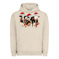 Pigment French Oak christmas three cows Urban Hoodie - MaliasSmallBusiness