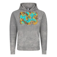 Cloud Rock glitter leopard turquoise background Vintage Hoodie - AdoDesignShop