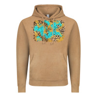 Vintage Camel glitter leopard turquoise background Vintage Hoodie - AdoDesignShop