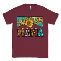 Burgundy mama sunflower junkie Classic Tee - Zillion Design Studio