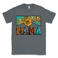 Charcoal Heather mama sunflower junkie Classic Tee - Zillion Design Studio