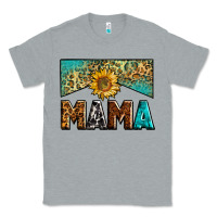Heather Grey mama sunflower junkie Classic Tee - Zillion Design Studio