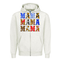 Mama American Flag 4th Of July Zipper Hoodie | Teevron