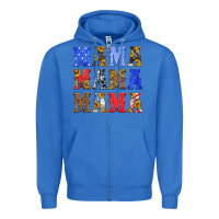 True Royal mama american flag 4th of july Zipper Hoodie - HRA Design Shop