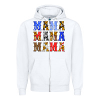 White mama american flag 4th of july Zipper Hoodie - HRA Design Shop