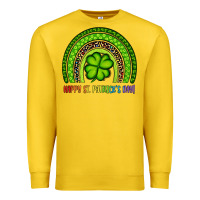 Lemon Happy St. Patrick's Day Shamrock Rainbow Premium Sweatshirt - Artiststas