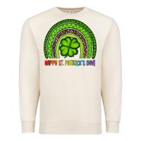 Sandshell Happy St. Patrick's Day Shamrock Rainbow Premium Sweatshirt - Artiststas