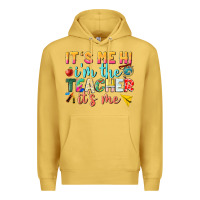 Antique Gold its me hi im the teacher its me nca Premium Hoodie - NancyCooperArtShop