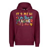 Burgundy its me hi im the teacher its me nca Premium Hoodie - NancyCooperArtShop