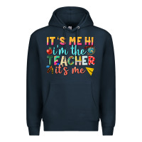 Navy its me hi im the teacher its me nca Premium Hoodie - NancyCooperArtShop