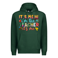 Sports Green its me hi im the teacher its me nca Premium Hoodie - NancyCooperArtShop