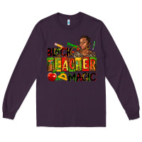 Plum black teacher  magic Long Sleeve Tee - AdoDesignShop