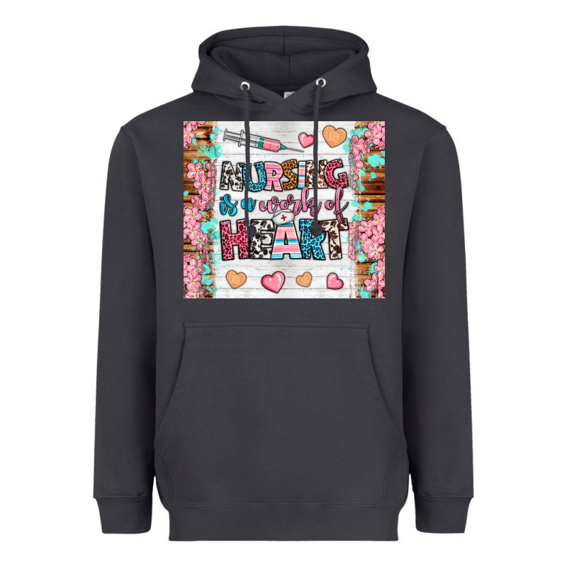Nursing Is A Work Of Heart Tumbler Heavyweight Hoodie by BundleAndBundleShop | Teevron