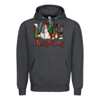 Smoke love christmas Zipper Hoodie - FaDigitalArtStudio