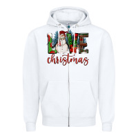 White love christmas Zipper Hoodie - FaDigitalArtStudio
