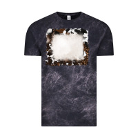 Cloud Black cowhide and leopard background Vintage Tee - RanaPortraitStore