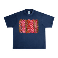 Navy Valentine's Day Brushstrokes with Roses Urban Heavy Tee - RanaPortraitStore