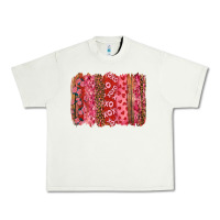 Pistachio Valentine's Day Brushstrokes with Roses Urban Heavy Tee - RanaPortraitStore