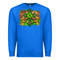 True Royal Western Shamrock Cross Leopard Background Premium Sweatshirt - Artiststas