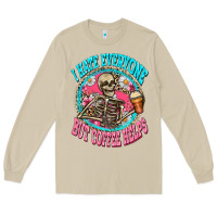 Mushroom i hate everyone but coffee helps Long Sleeve Tee - Zillion Design Studio