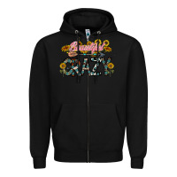 Black beautiful crazy Zipper Hoodie - CowhideDigitalArt