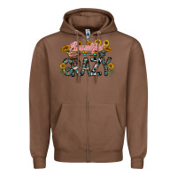 Chestnut beautiful crazy Zipper Hoodie - CowhideDigitalArt