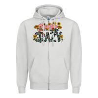 Dove Grey beautiful crazy Zipper Hoodie - CowhideDigitalArt