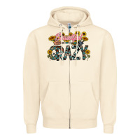 Sandshell beautiful crazy Zipper Hoodie - CowhideDigitalArt