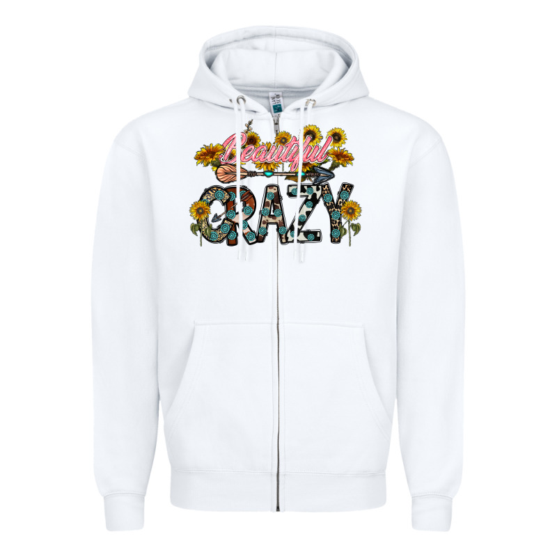 Beautiful Crazy Zipper Hoodie by CowhideDigitalArt | Teevron