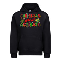 Black christmas spirit activate Urban Hoodie - MaliasSmallBusiness