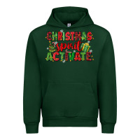 Forest Green christmas spirit activate Urban Hoodie - MaliasSmallBusiness