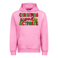 Fuchsia Pink christmas spirit activate Urban Hoodie - MaliasSmallBusiness