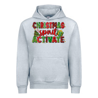 Heather Grey christmas spirit activate Urban Hoodie - MaliasSmallBusiness