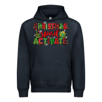 Navy christmas spirit activate Urban Hoodie - MaliasSmallBusiness