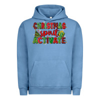 Pigment Pebble Blue christmas spirit activate Urban Hoodie - MaliasSmallBusiness