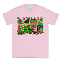 Bubblegum Pink christmas tractor coffee cups Classic Tee - texasbilliewilder