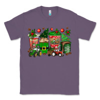 Lavender christmas tractor coffee cups Classic Tee - texasbilliewilder