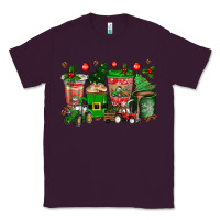 Plum christmas tractor coffee cups Classic Tee - texasbilliewilder