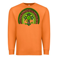 Carrot Western Shamrock Cross Rainbow Premium Sweatshirt - Artiststas