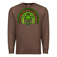 Chestnut Western Shamrock Cross Rainbow Premium Sweatshirt - Artiststas