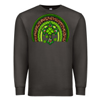 Smoke Western Shamrock Cross Rainbow Premium Sweatshirt - Artiststas