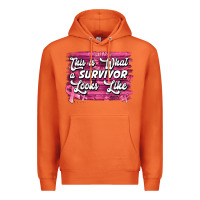 Carrot This is what a survivor looks like Breast Cancer Premium Hoodie - NancyCooperArtShop