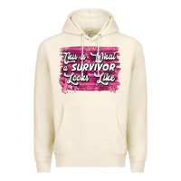 Tofu This is what a survivor looks like Breast Cancer Premium Hoodie - NancyCooperArtShop