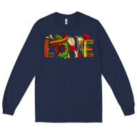 Navy Mexico Love Long Sleeve Tee - texasbilliewilder