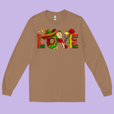 Mexico Love Long Sleeve Tee Designed By Texasbilliewilder
