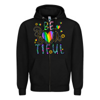 Black be you tiful Zipper Hoodie - CowhideDigitalArt