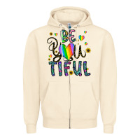 Sandshell be you tiful Zipper Hoodie - CowhideDigitalArt